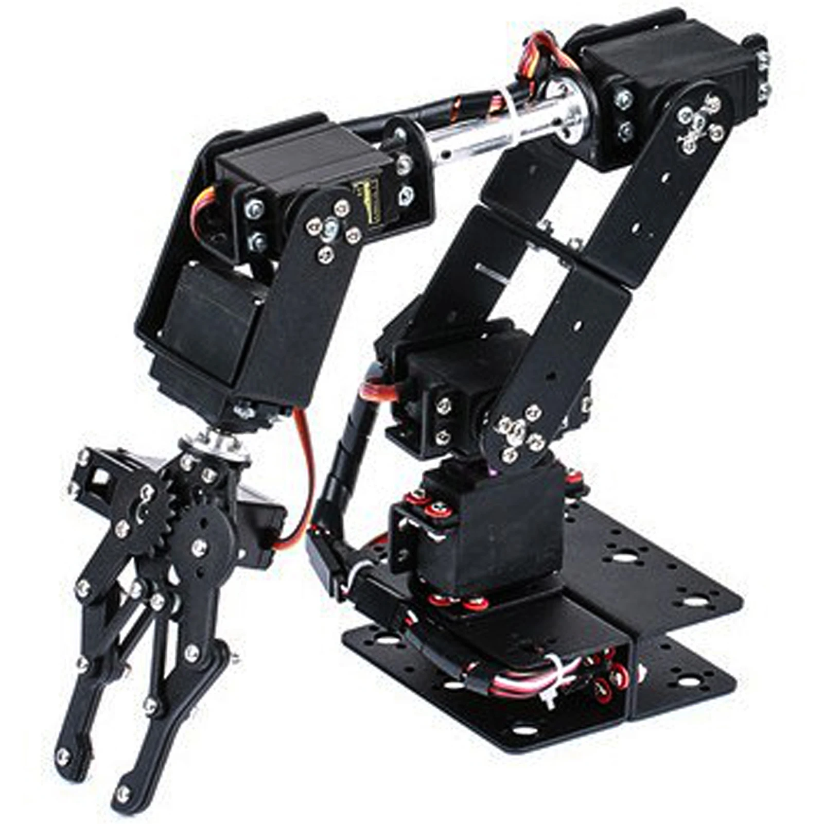 (Offerta di liquidazione) 6DOF Manipolatore Robot Braccio meccanico Robot Morsetto Artiglio Kit Parti di robot industriali Insegnamento universitario Fai da te