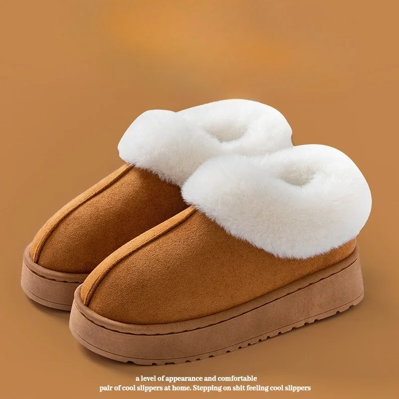 المضادة للانزلاق حذاء سميكة أفخم الثلوج الأحذية 2025 جديد إمرأة فو الجلد المدبوغ منصة الفراء الشتاء أحذية امرأة الانزلاق على الأحذية المبطنة بالقطن الدافئة #4
