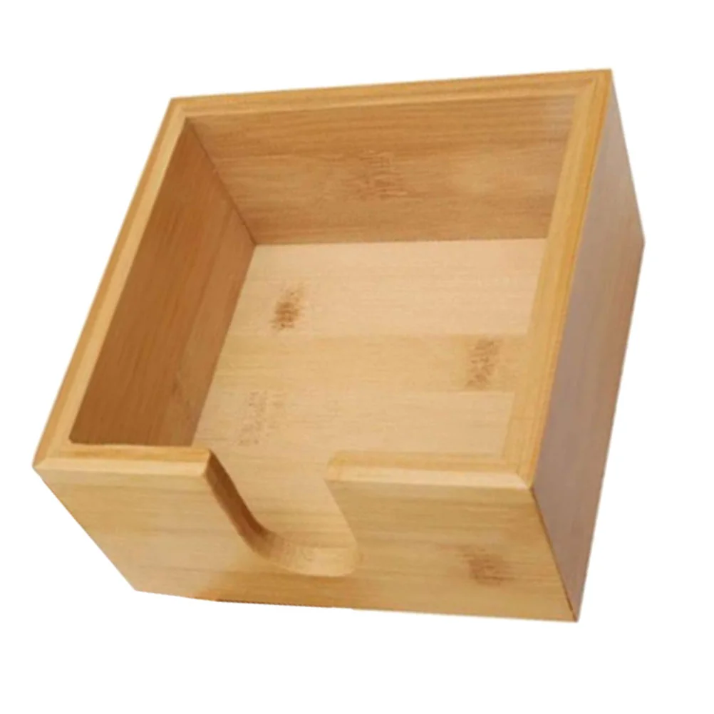 

Tissue Box Napkin Case Household Desktop Paper Home Accessory Dining Table Bamboo Square Holders