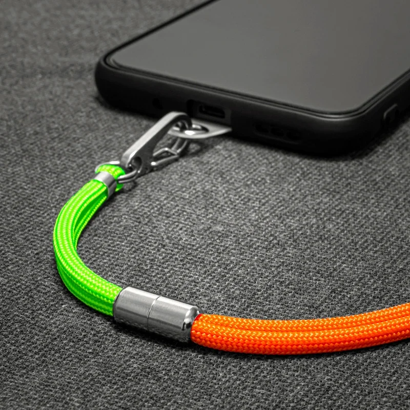 

Long Hanging Neck Outdoor Nylon Climbing Rope Lanyard Bold Pendant Phone Universal with Fixed Clip Lanyard Mobile Phone Lanyard