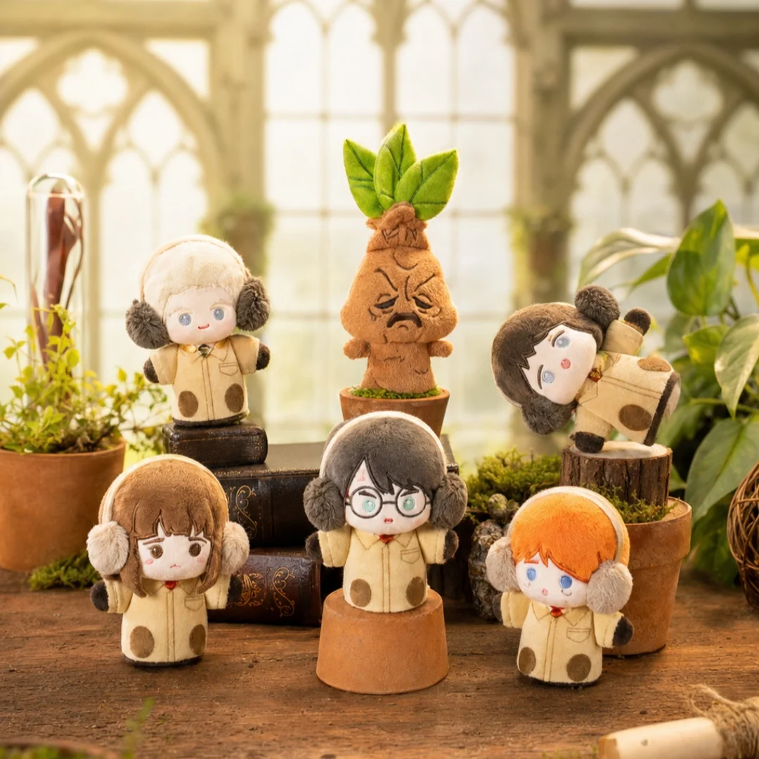HP Herbology Class Series Mini Finger Plush Blind Box Cute Soft Plush Toy Home Decoration Gift For Women
