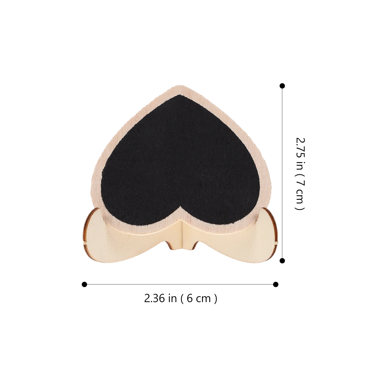 

10pcs Heart Shaped Small Chalkboard Easel Signs Wedding Party Decoration Message Board Table Labels Menu Display Craft