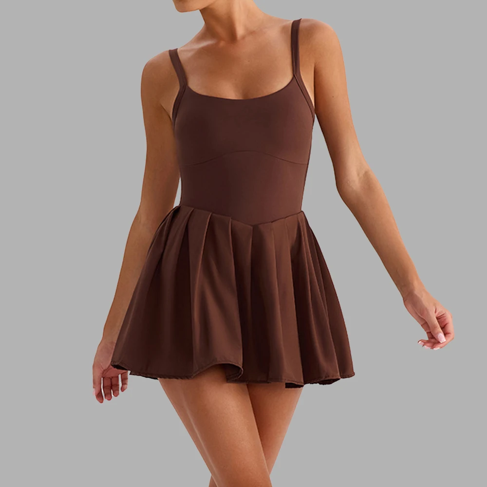 

Женское платье для йоги, комбинезоны, цельная теннисная юбка, спортивное боди, комбинезон для тренажерного зала и фитнеса, женская одежда для тренировок в тренажерном зале, спортивная одежда