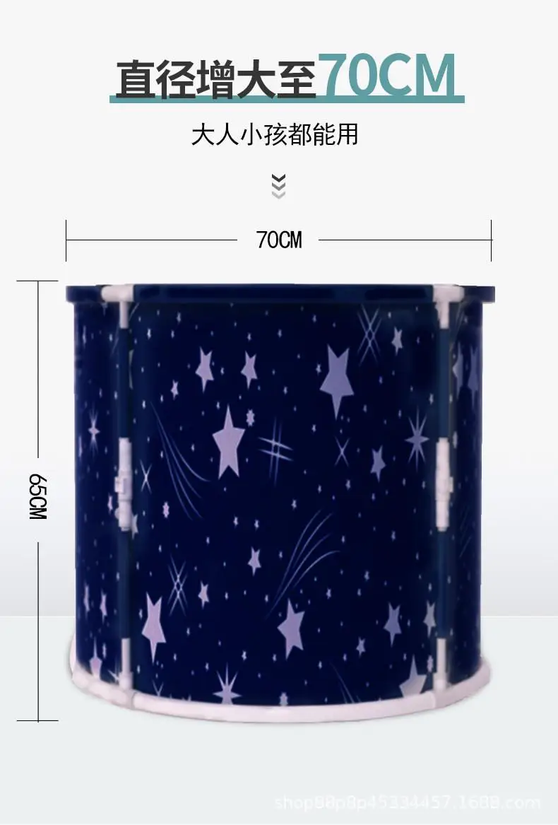 دلو حمام سميك، خالٍ من التركيب، دلو حمام ساخن، مطوي متعدد الوظائف، دلو حمام موسع، حوض استحمام قابل للطي للكبار