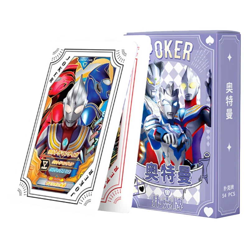 Ultraman Spielkarten Brettspiele Anime Tiga Kind Kinder Spielzeug Kinder Spielzeug Deck Kartenspiel Set Manga Gaia Null sieben Taro Ass