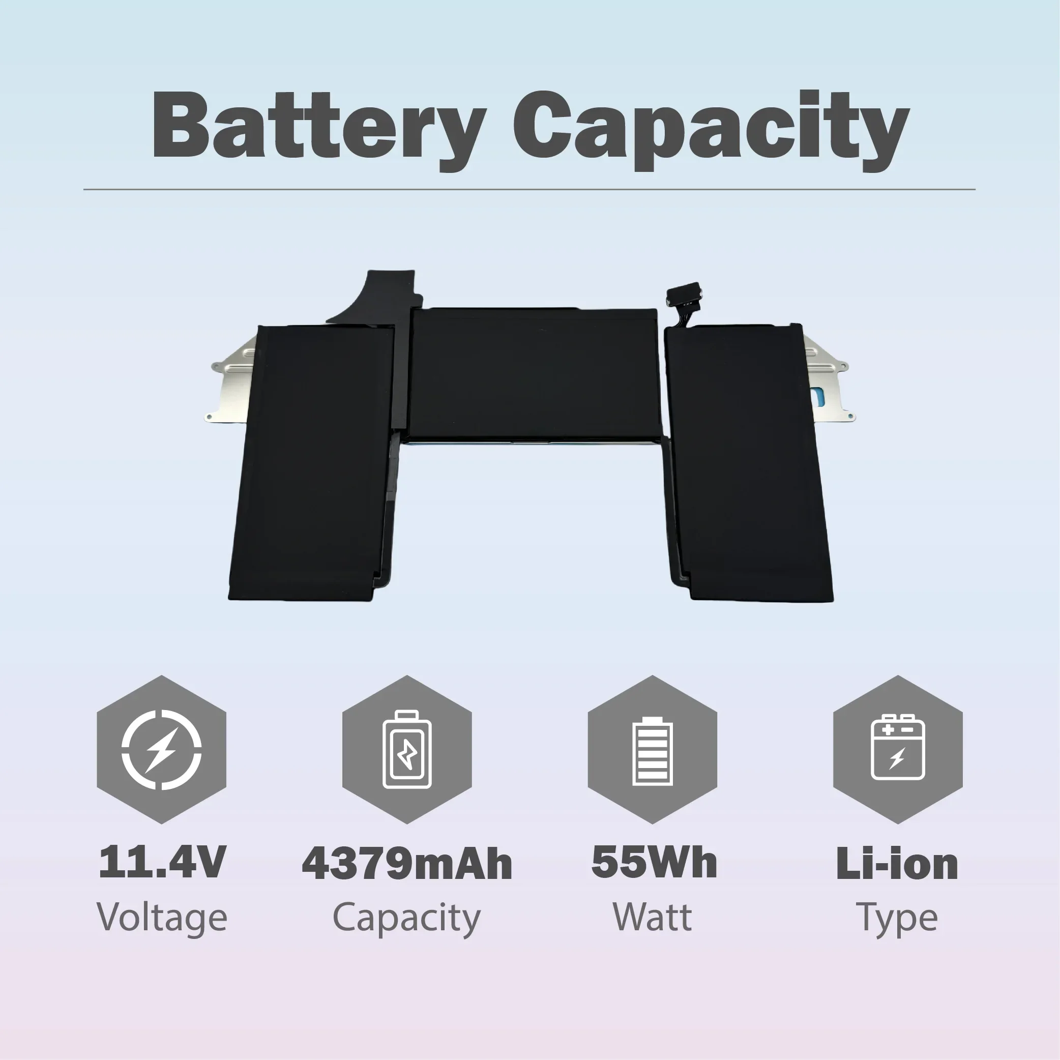 Nova bateria a1965 a1932 compatível com apple macbook air 13 "a2179 2018 2019 2020 bateria 11.4v 4379mah