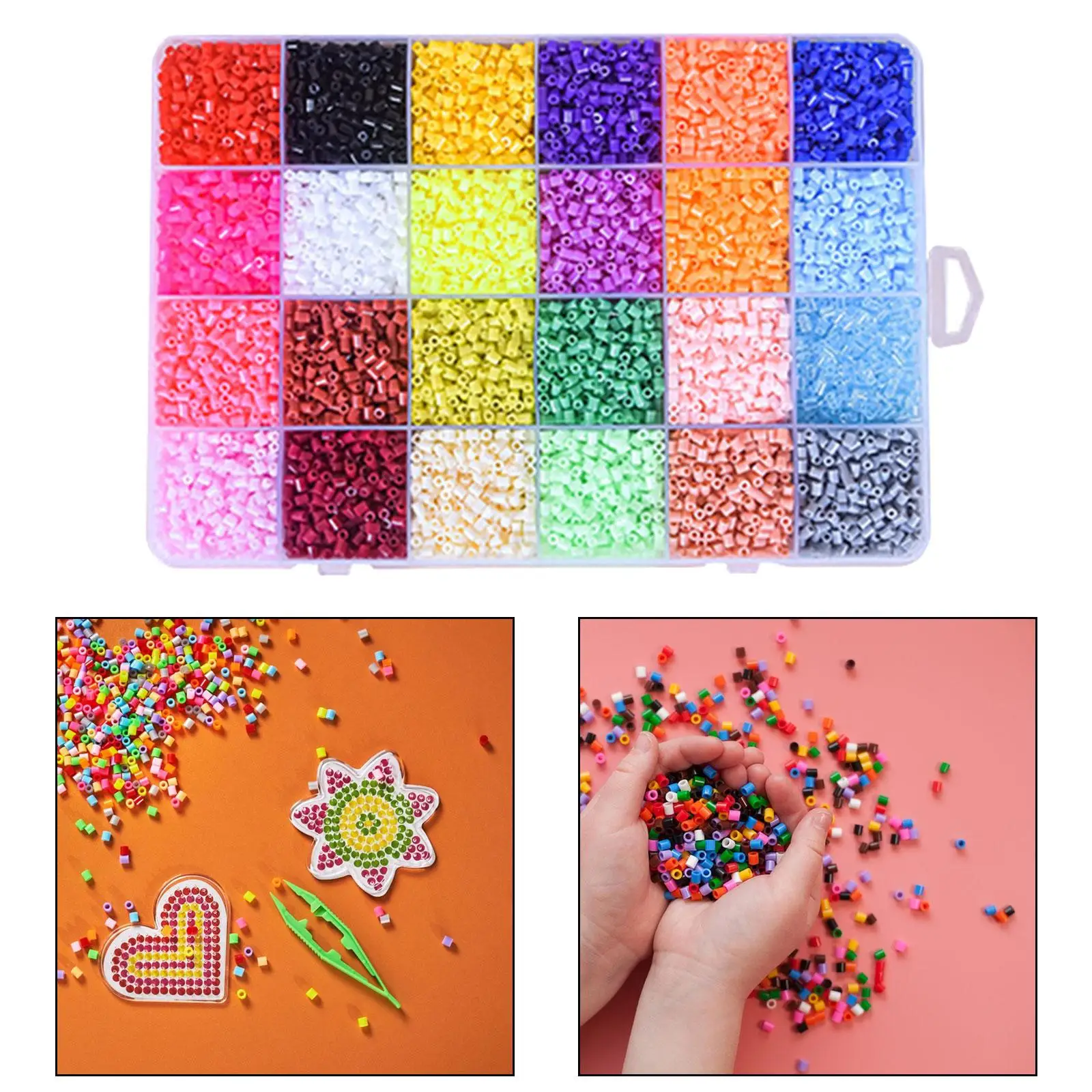 Kit de perles fusibles Hama, perles fondantes créatives, jouets de puzzle, 39000 pièces