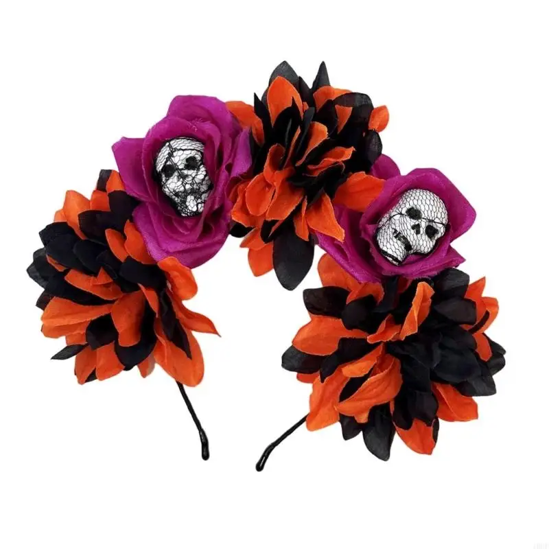 

Цветочная корона HANLOWEEN CINCOS MATOES COSTUME COSTUME SKELON