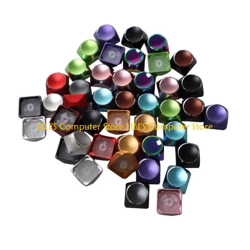 

A52B Aluminum Alloy Blank Keycaps XDA Profile Key Button for Switches Mechanical Keyboards Gamings Player