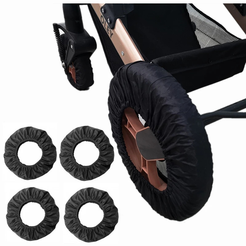 

4Pcs Baby Stroller Wheel Covers Stroller Wheel for Protection Cover Stroller Tire Dustproof Cover Pushchair Wheel Prote