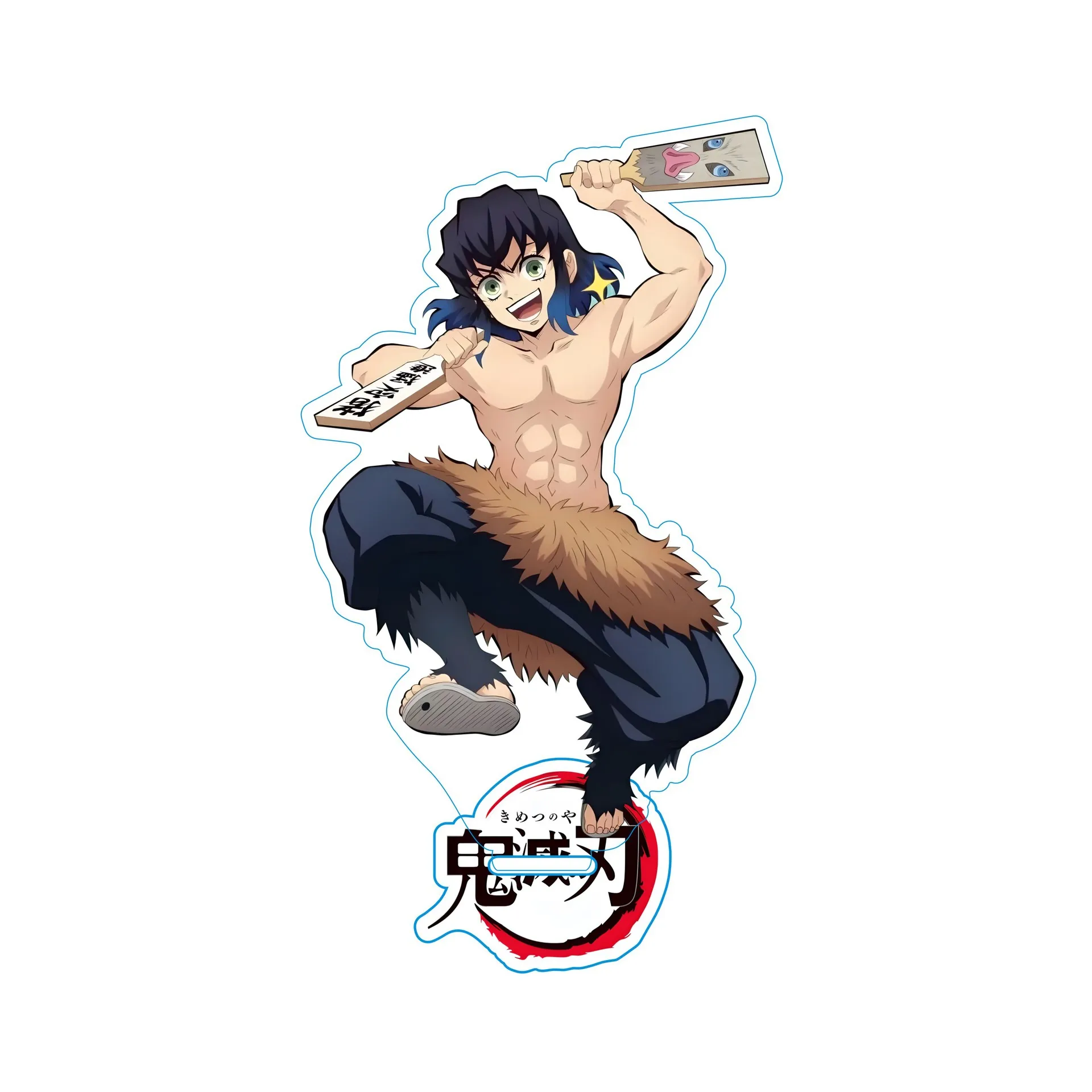 حار شيطان القاتل دمية لعبة Kimetsu No Yaiba 15 سنتيمتر الاكريليك مزدوجة الجانب قوس نموذج الهدايا شخصية نموذج المشجعين هدية عيد الميلاد #5