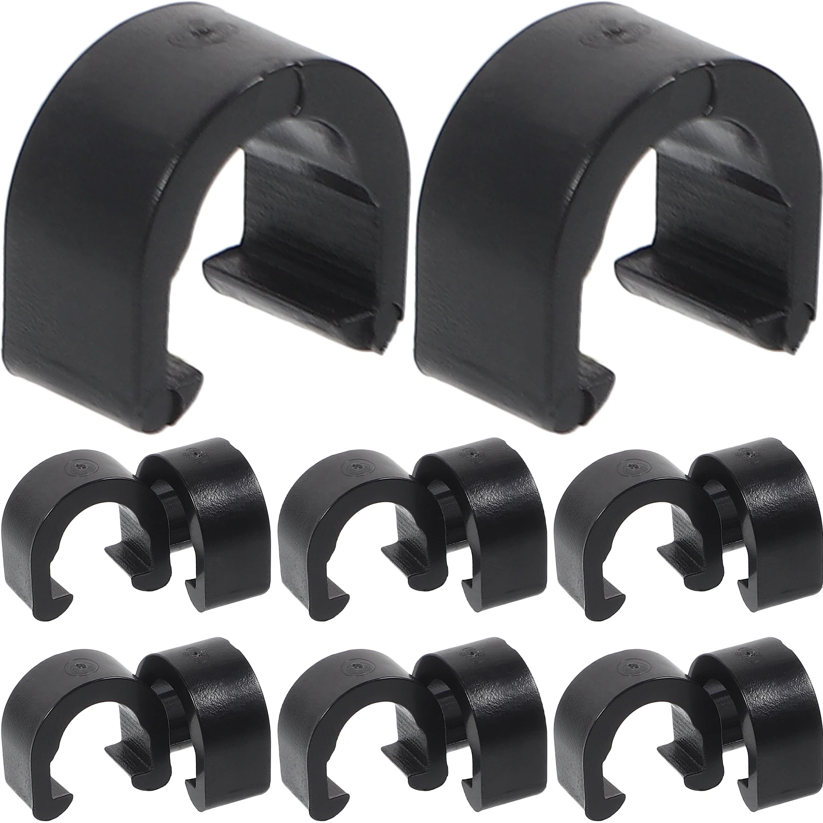 

40 Pcs Cable C-shaped Buckle Bicycle Clip Black Plastic Front Brake