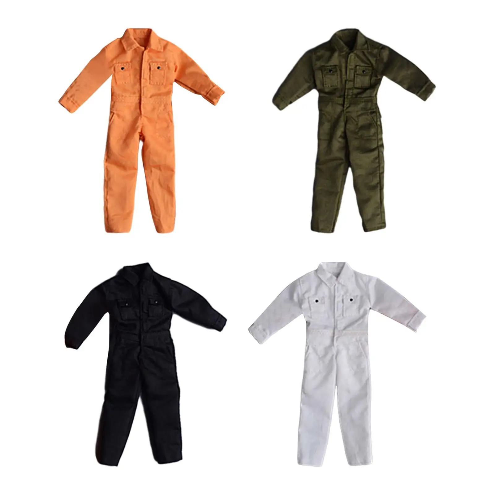 1:12 Scale Action Figure Clothes Jumpsuit Doll Clothes for 6