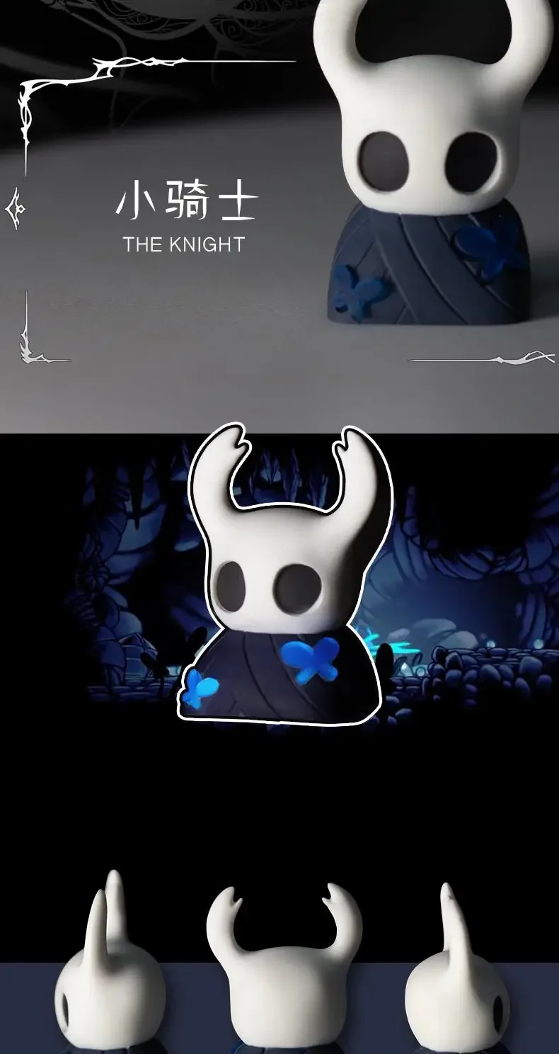 The Hollow Knight Tastenkappe, leicht, transparent, Persönlichkeit, Kunstharz, mechanische Tastatur, Anime, einzeln, individuell angepasste Tastenkappe, ESC, Original R4 – Detail 3