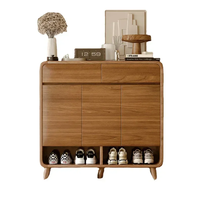 

Деревянный ящик для обуви, регулируемый вертикальный современный шкаф для хранения обуви, организация дома