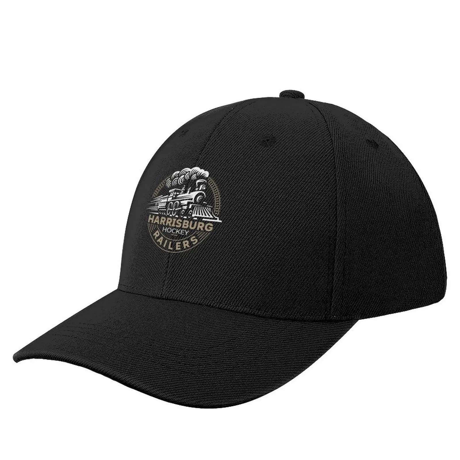 Harrisburg Railers Hockey Team Logo FOR DARK PRODUCTS Baseball Cap Christmas Hat hiking hat New Hat Women Beach Fashion Men's