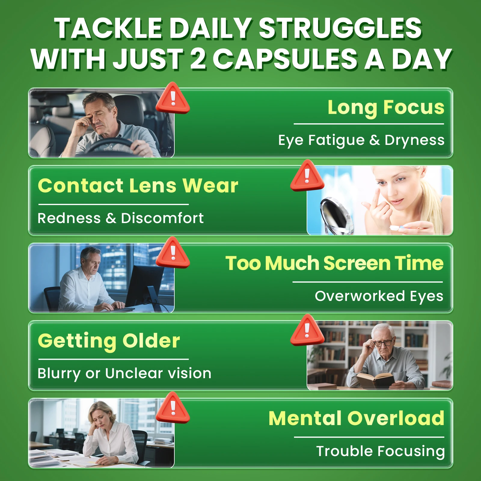 كبسولة لوتين وزياكسانثين مكمل فيتامين العين المتقدم مع التوت والأستازانتين والجنكة بيلوبا لصحة العين والدماغ #5