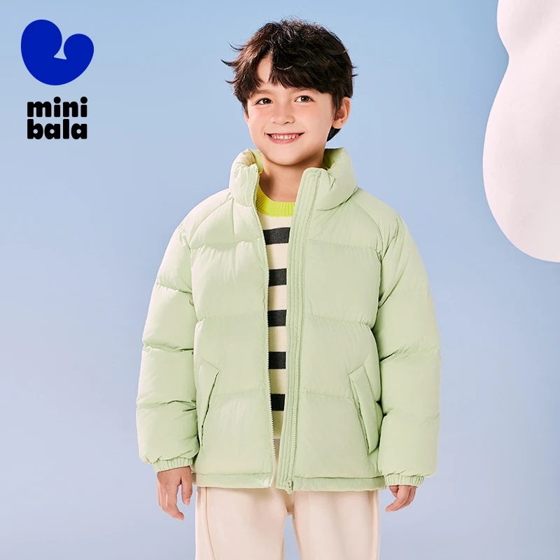 Mini Bala Light and Warm Down Jacket for Boys and Girls Winter New Product Baby Outdoor Warm Parent-Child Down Jacket Outerwear