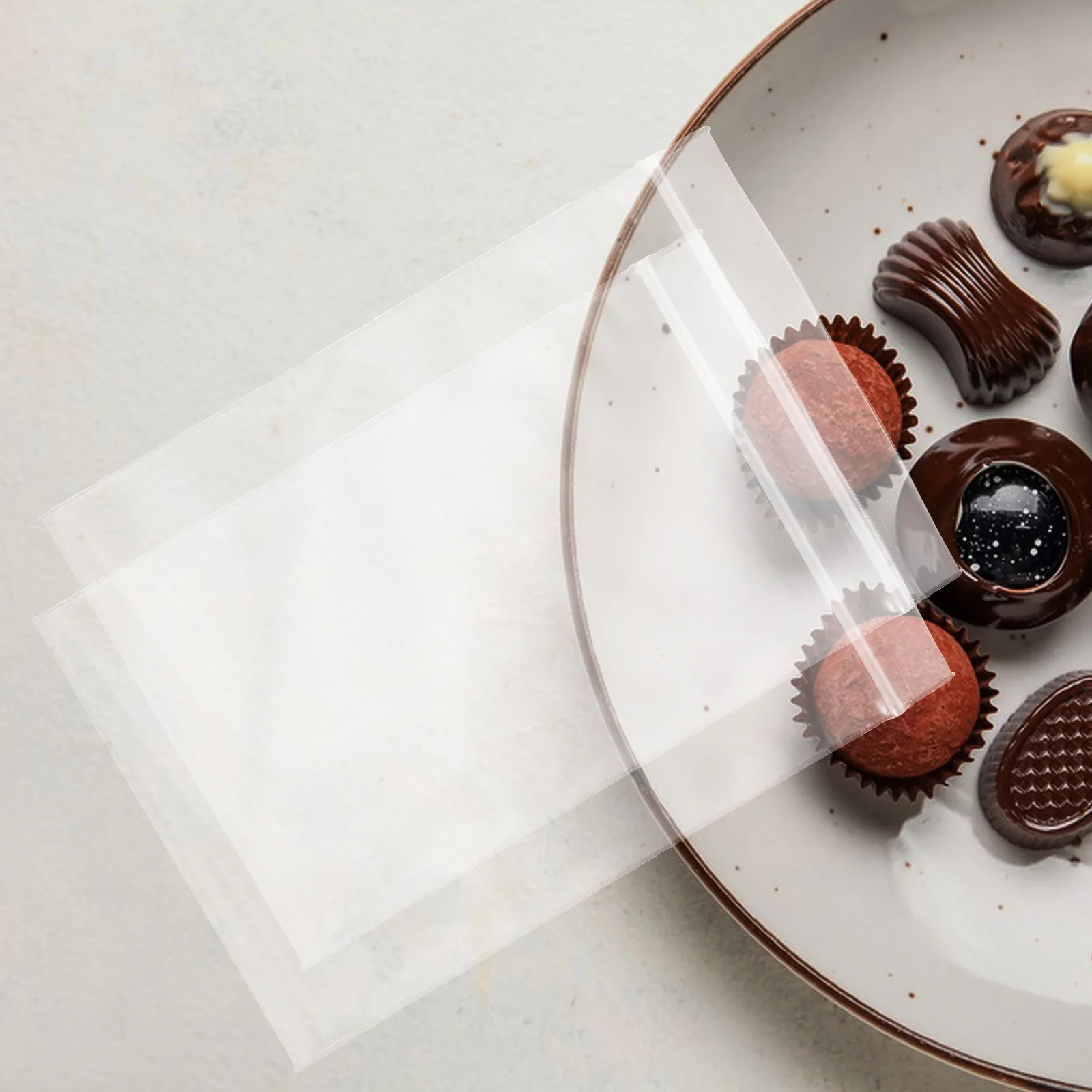 

100Pcs Food Sealed Self Sealing Bags Thickened Resealable Packaging Bags Small Airtight Storage Snack Candy Pouches