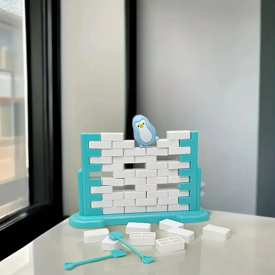 لعبة استراتيجية صغيرة لتوفير Penguin Ice Breaker لعبة التوازن التفاعلية لعبة اللوحة لمتعة وتعلم الأسرة بين الوالدين والطفل