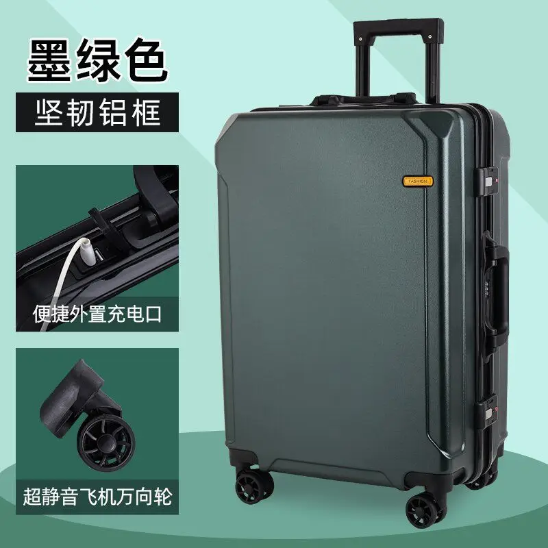 

Trolley Suitcase, Student Suitcase, Sturdy and Durable, Lockbox, Silent Spinner Wheel, Large Capacity Suitcase