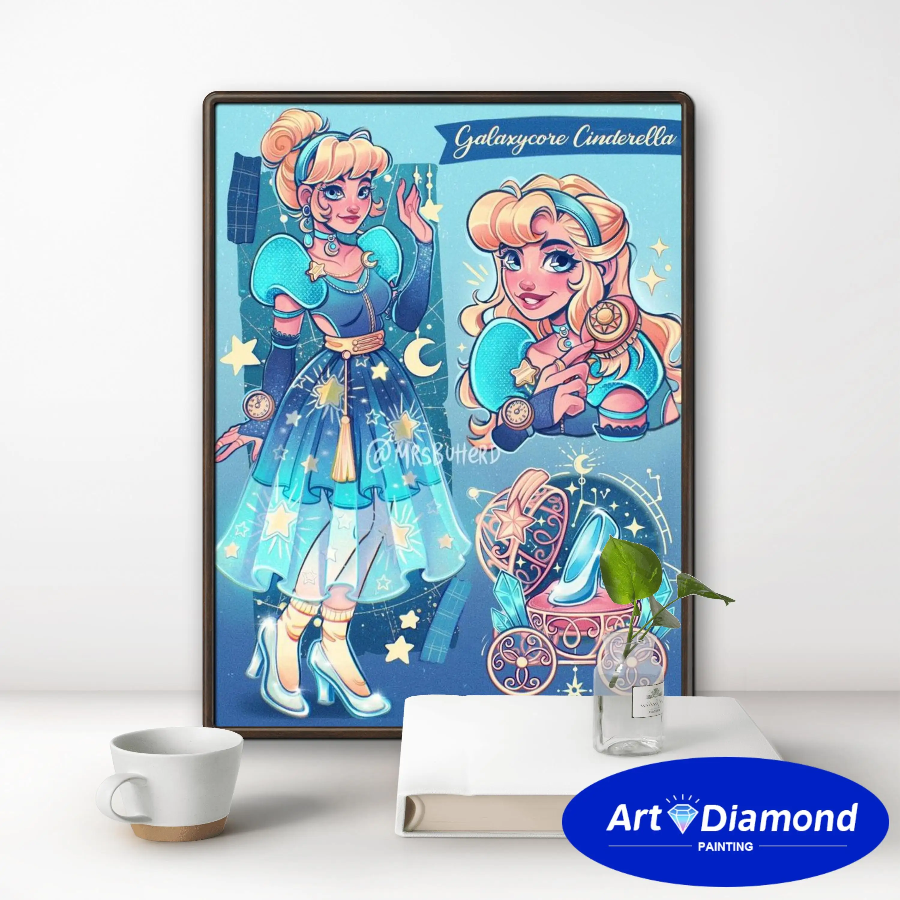 Cartoon Cute Girl AB Diamond Painting Embroidery Cross Stitch Fantasy Fairy Tale Picture Handicraft Home Decor Children's Gift