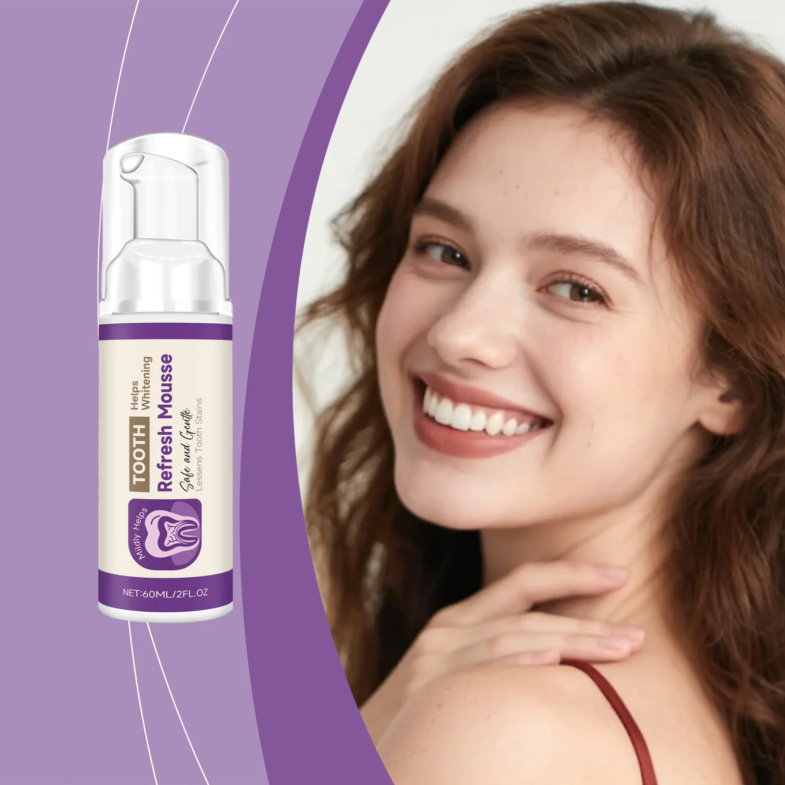 

Освежающий мусс для зубов - нежный и блестящий уход за зубами, очищает поверхность, освежает дыхание и обеспечивает комфортное, тщательное очищение.