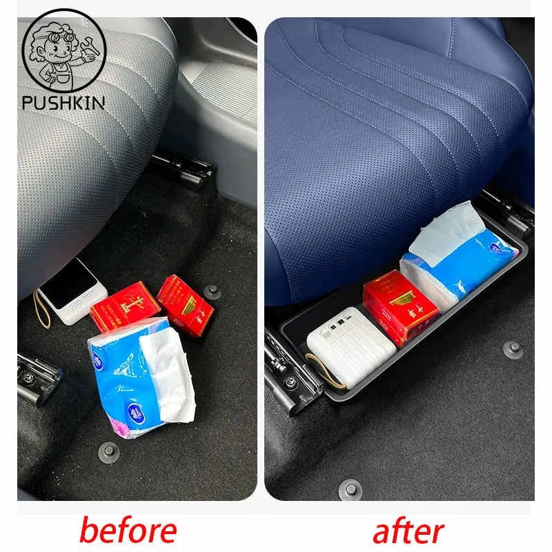 For Geely EX5 Galaxy E5 2024 2025 2026 ABS Under rear seat storage