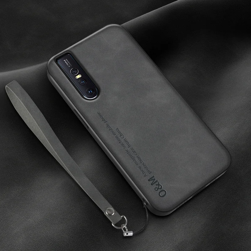 For Vivo V15 Pro 1818 Case Magnetic Leather Car Stand Plates Phone Back Cove