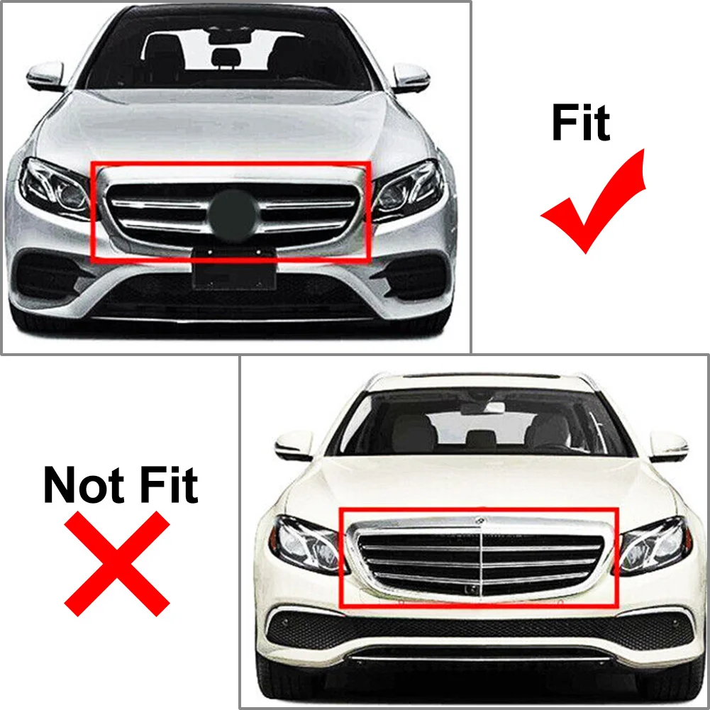 Car Front Bumper Diamond Grille Grill For Mercedes Benz E Class W213 E200 E300 E400 E43  4Door Sedan 2016 2017 2018 2019 2020