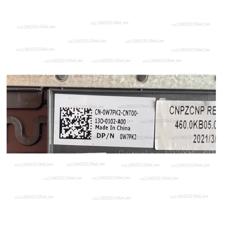 สําหรับ DELL Vostro ใหม่ V5501 V5502 แป้นพิมพ์แล็ปท็อป Palmrest พร้อม Backlit 0W7PK2 W7PK2 XMSJ