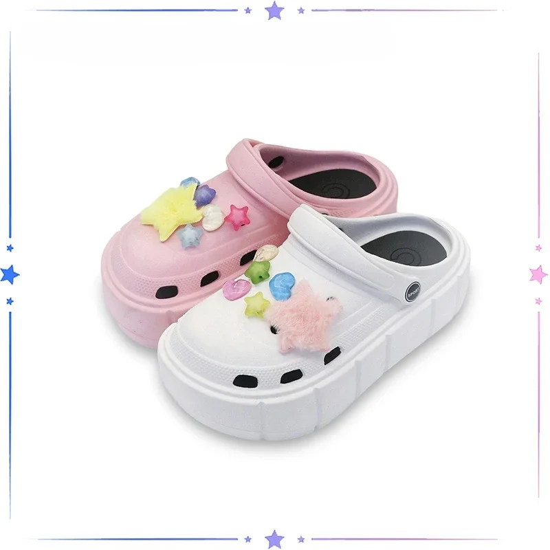 Zawieszka do butów DIY szpilki kreatywny Pentagram odpinana dekoracyjna klamra do otworów zestaw zawieszek do butów akcesoria dla dzieci dziewczyny prezent