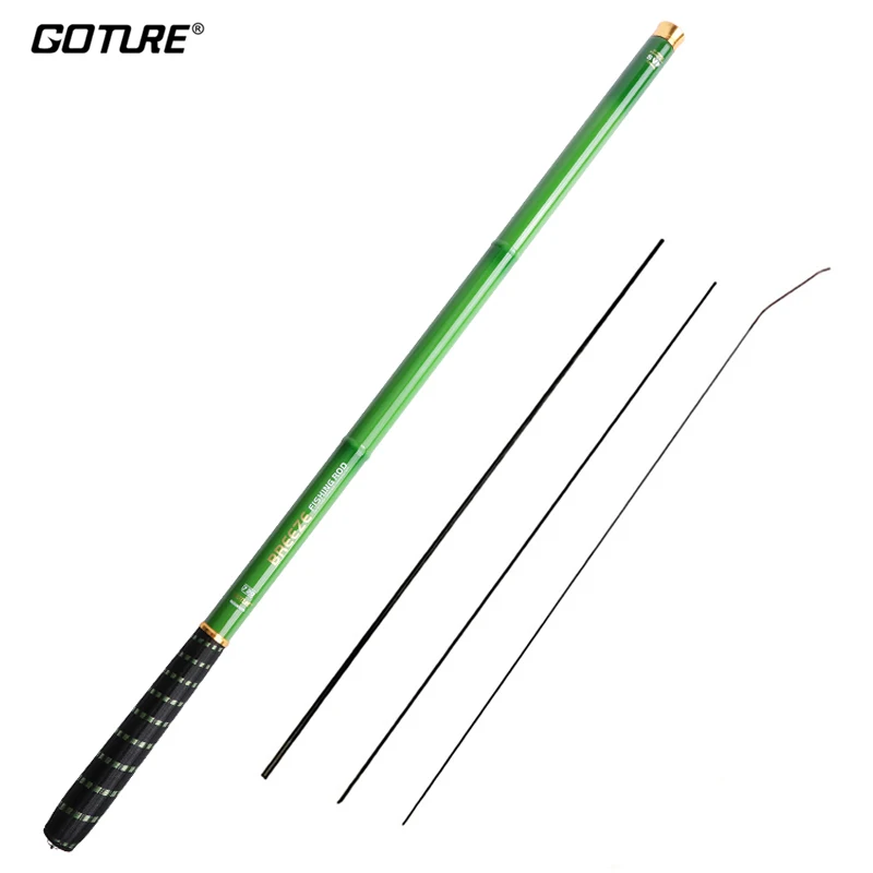 Goture BREEZE Power Hand Rod 3.6M-7.2M 32T Telescopic Fishing Rod Carbon Fiber 3:7 Tenkara Pole Freshwater Stream Carp Fishing