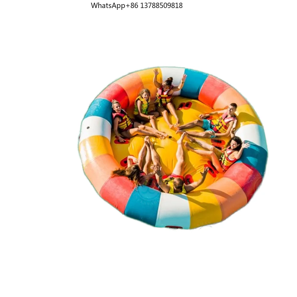 6-Person 10ft Crazy UFO Inflatable Towable Disco Boat Sea Water Outdoor Water Fun Inflatable Water Amusement Facilities