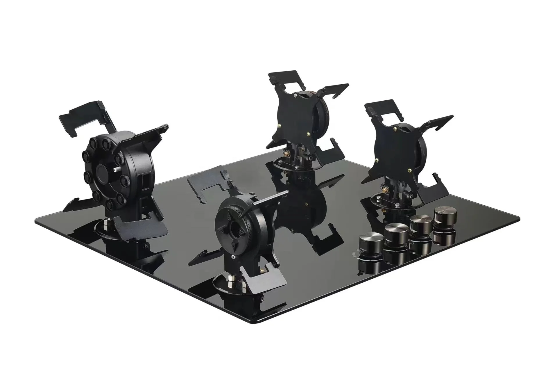 4 Folded burner Head Gas Hob Gas Cooker Easy Clean Glass Panel Gas Stove