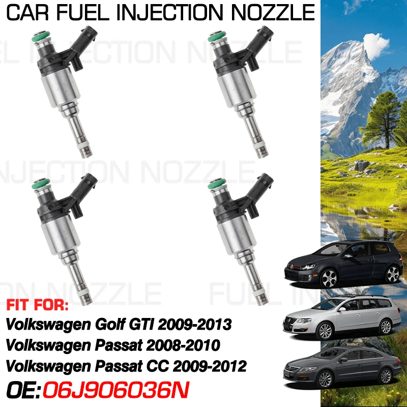 

for Volkswagen Golf MK6 GTI 2009-2013 VW Passat 2008-2010 VW Passat CC 2009-2012 Car Fuel Injectors Nozzle Injection 06J906036N