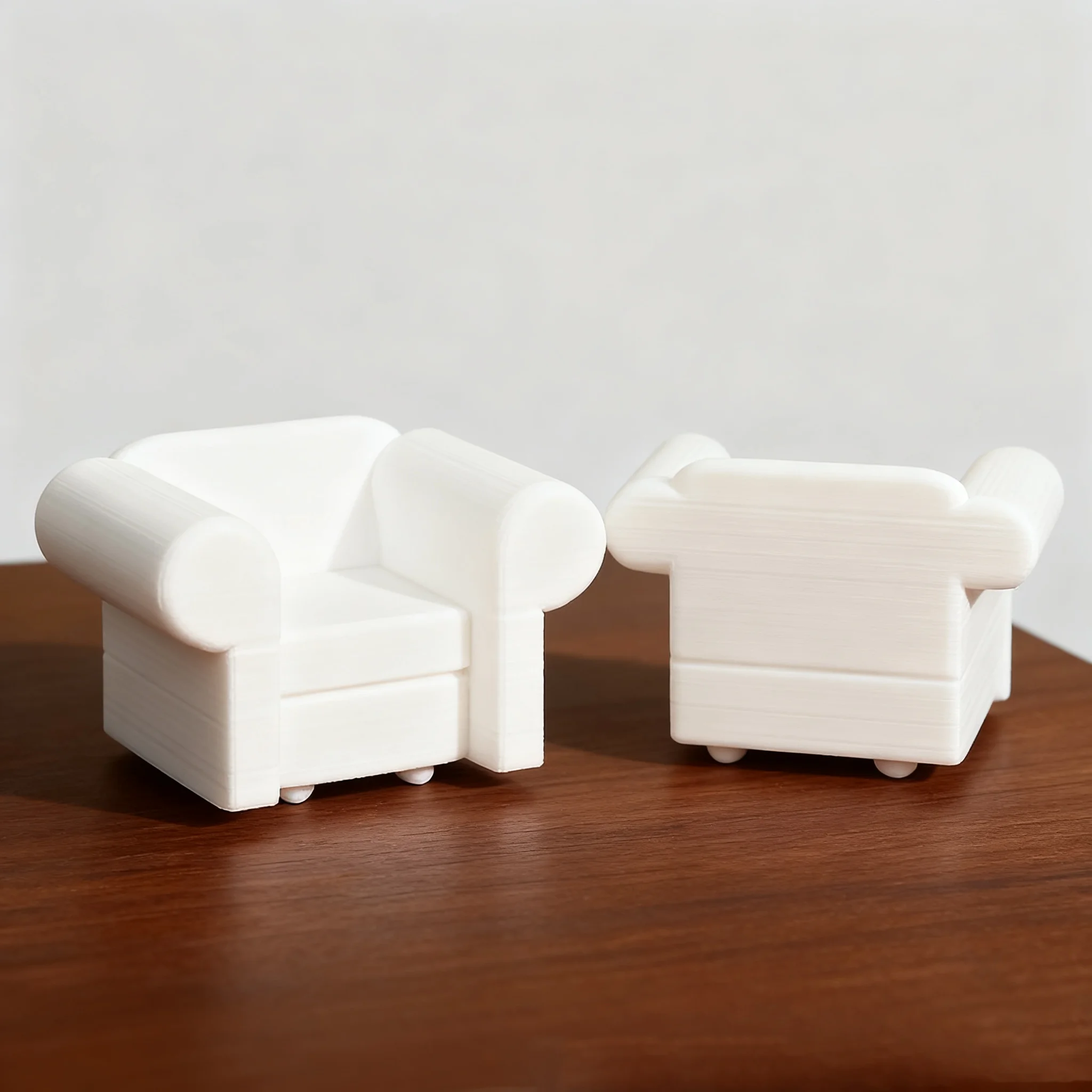 Miniaturowa sofa z tworzywa PLA do domku dla lalek, model architektoniczny, diorama, kolekcja, projekt, skala 1:20 1:25 1:30 1:50