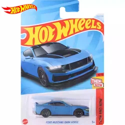 Hot Wheels-Coche de juguete Ford Mustang Dark Horse para niños, vehículo fundido a presión, modelo de Metal, Colección, regalo de cumpleaños, 1/64