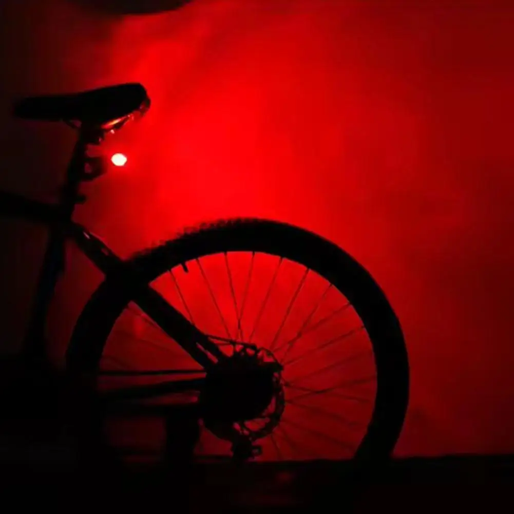 Lámpara LED reflectora para tija de sillín, luz trasera Solar para bicicleta, luz trasera de advertencia recargable, lámpara de noche trasera de seguridad Solar para bicicleta Ridin S1Q0