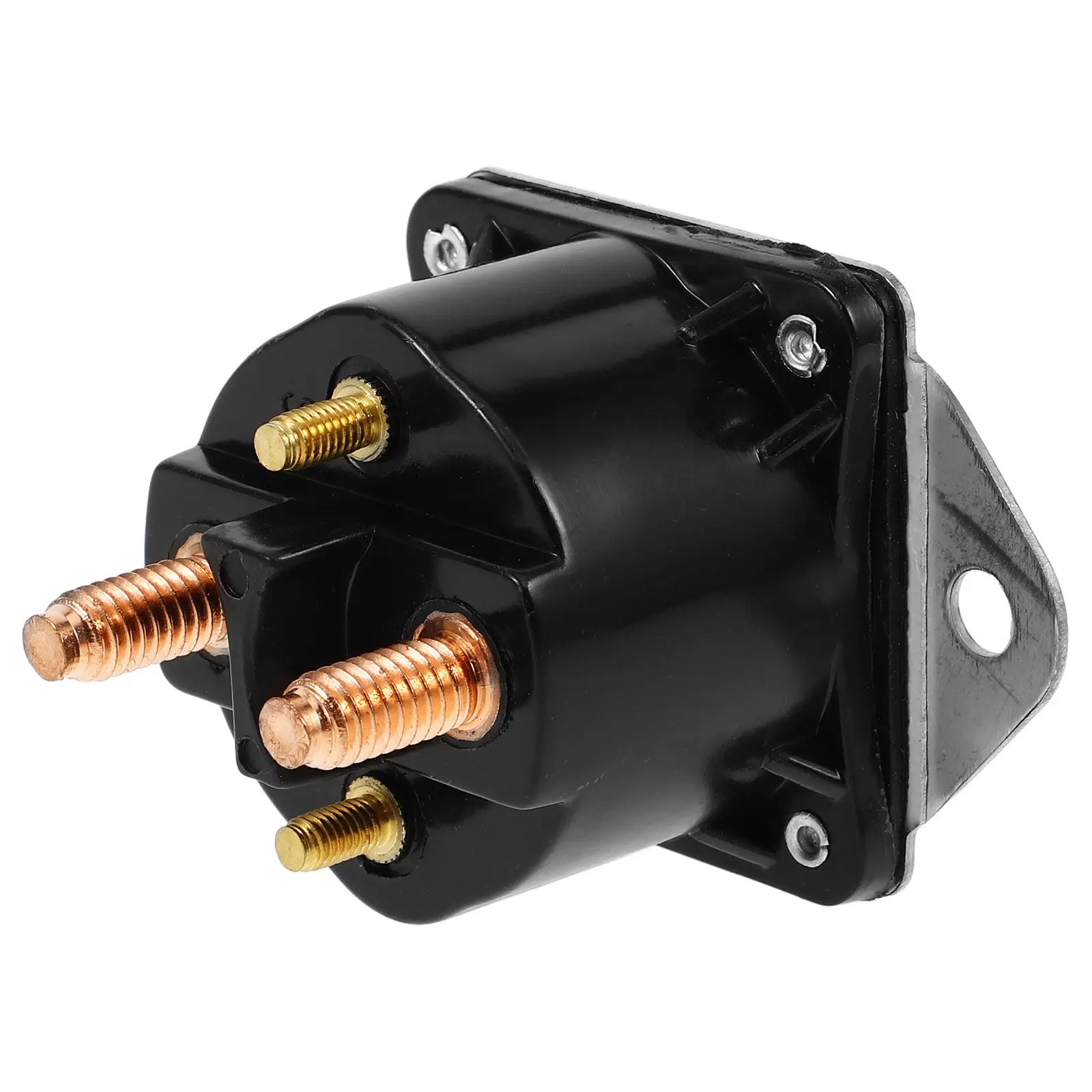 

Winch Solenoid Relay 12V Heavy Duty Copper Zinc Alloy Construction Vehicle Winch Motor Reversing Solenoid Contactor for Atv Utv