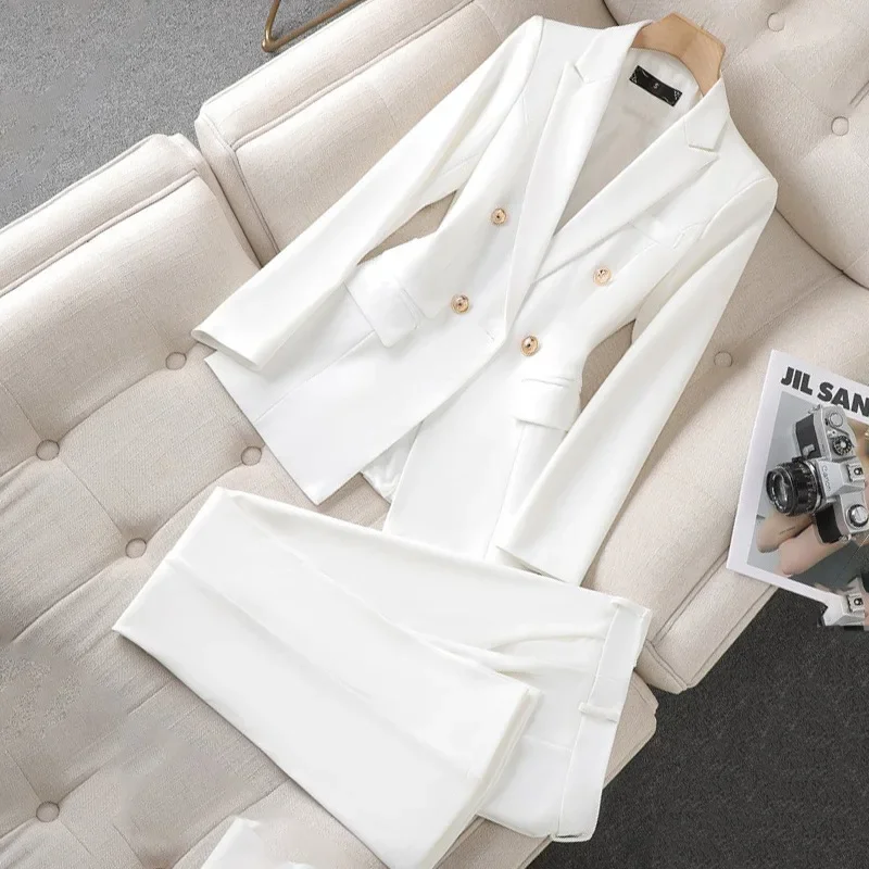 White Small Suit Suit Women\'s 2023 Spring and Autumn New Temperament Leisure Niche Business Wear Jacket Formal Wear