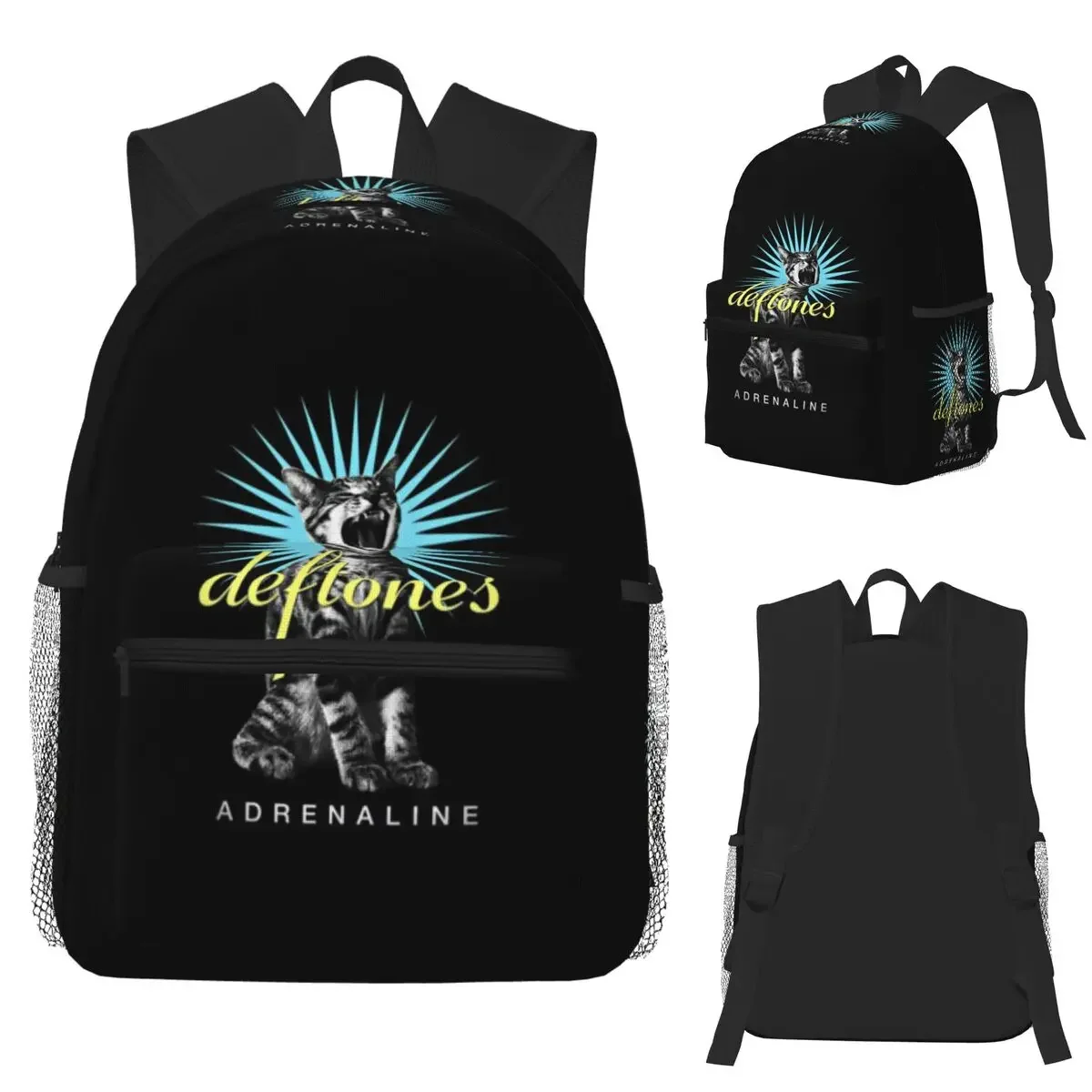 

Deftones Metal Band White Pony Album Student Backpack School Bag Hiking Travel Daypack for Boys Girls Bookbag Shoulder Bags