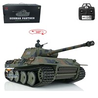 Heng Long 1/16 7.0 Plastic Ver German Panther V RTR Army RC Tank 3819 Ready to Run Model Smoking BB Shooting for Boy Toy TH17285