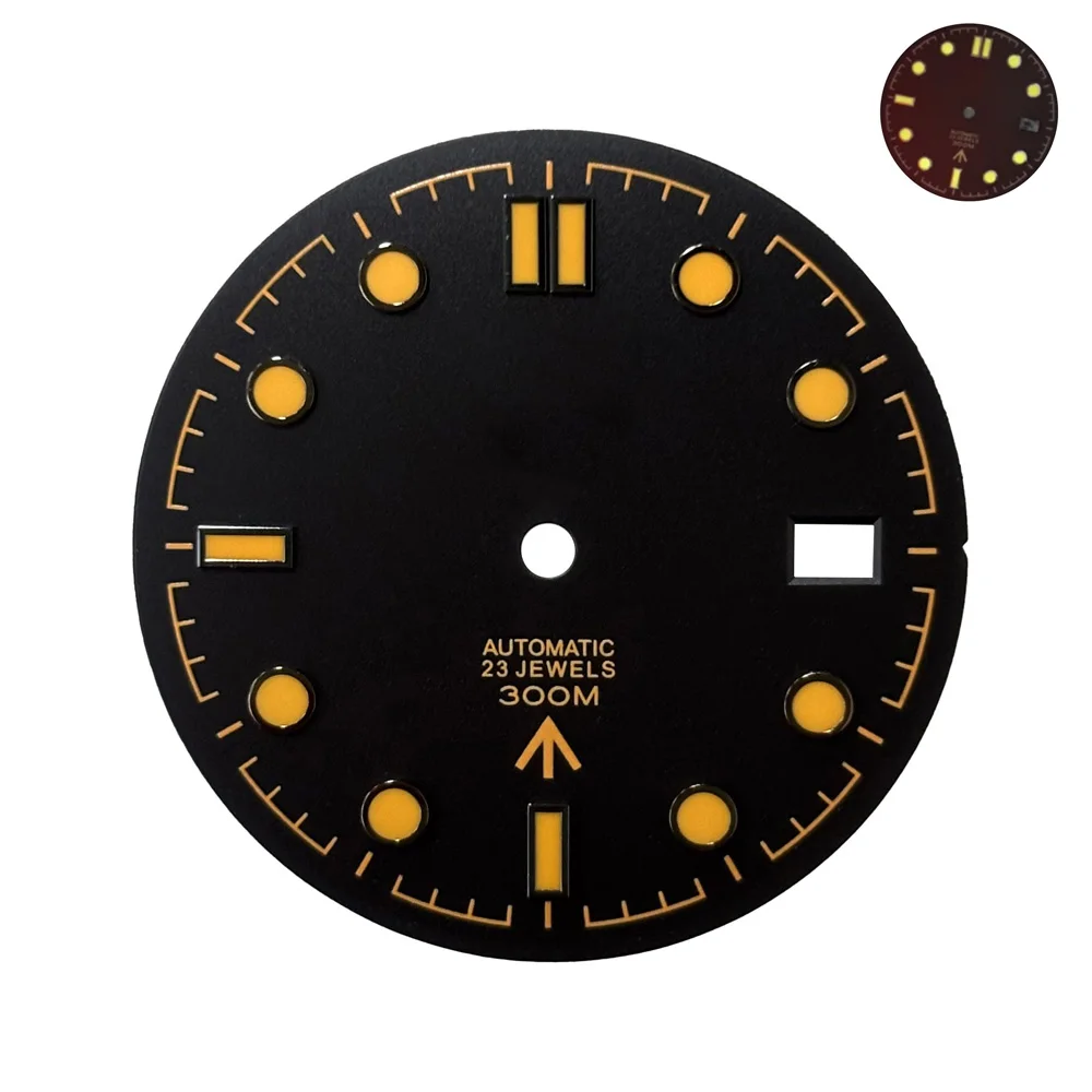 31mm dial S logo, retro NH35 5 sport dial, compatible with Japanese NH35 automatic movement, OMG S5 dial watch accessory