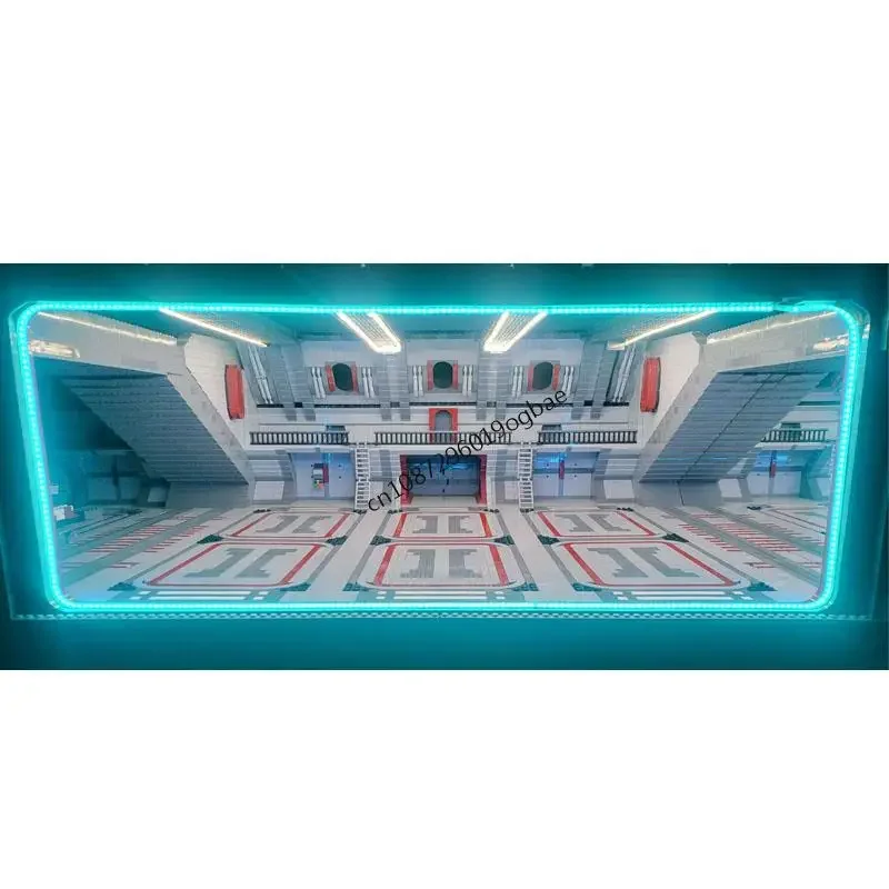 New 5847Pcs Famous Star Battle Movie Moc Big Hangar Model Building Custom Puzzle Diy Creative Idea Toys Christmas Birthday Gifts