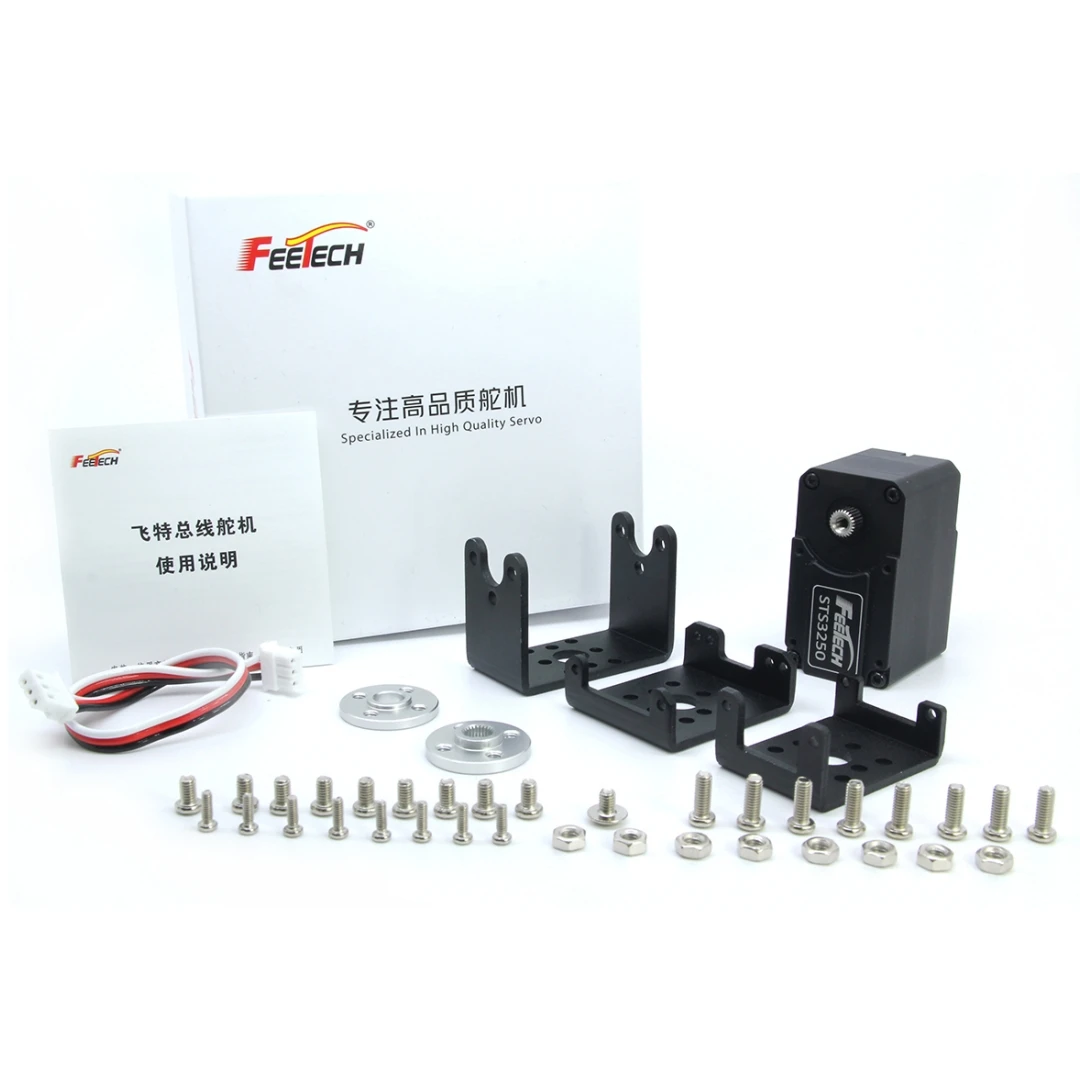 FEETECH STS3250 12V 50KG 磁気エンコーダダブルシャフト TTL サーボメタルギア大トルクカメラサーボトルクドライブロボット用