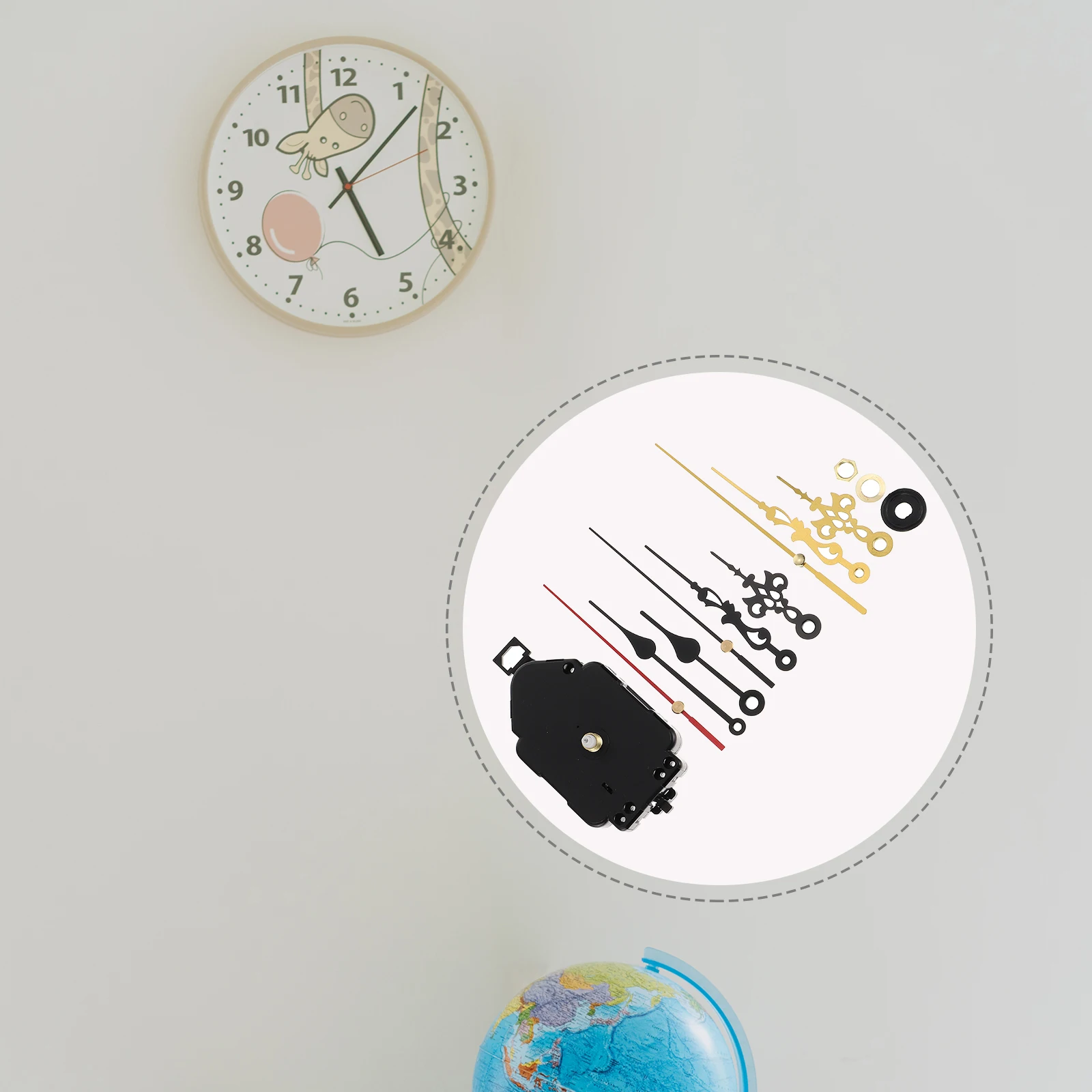 

Wall Clock Quartz Parts Replacement Movement DIY Stripping Mechanism Repair Non-Ticking