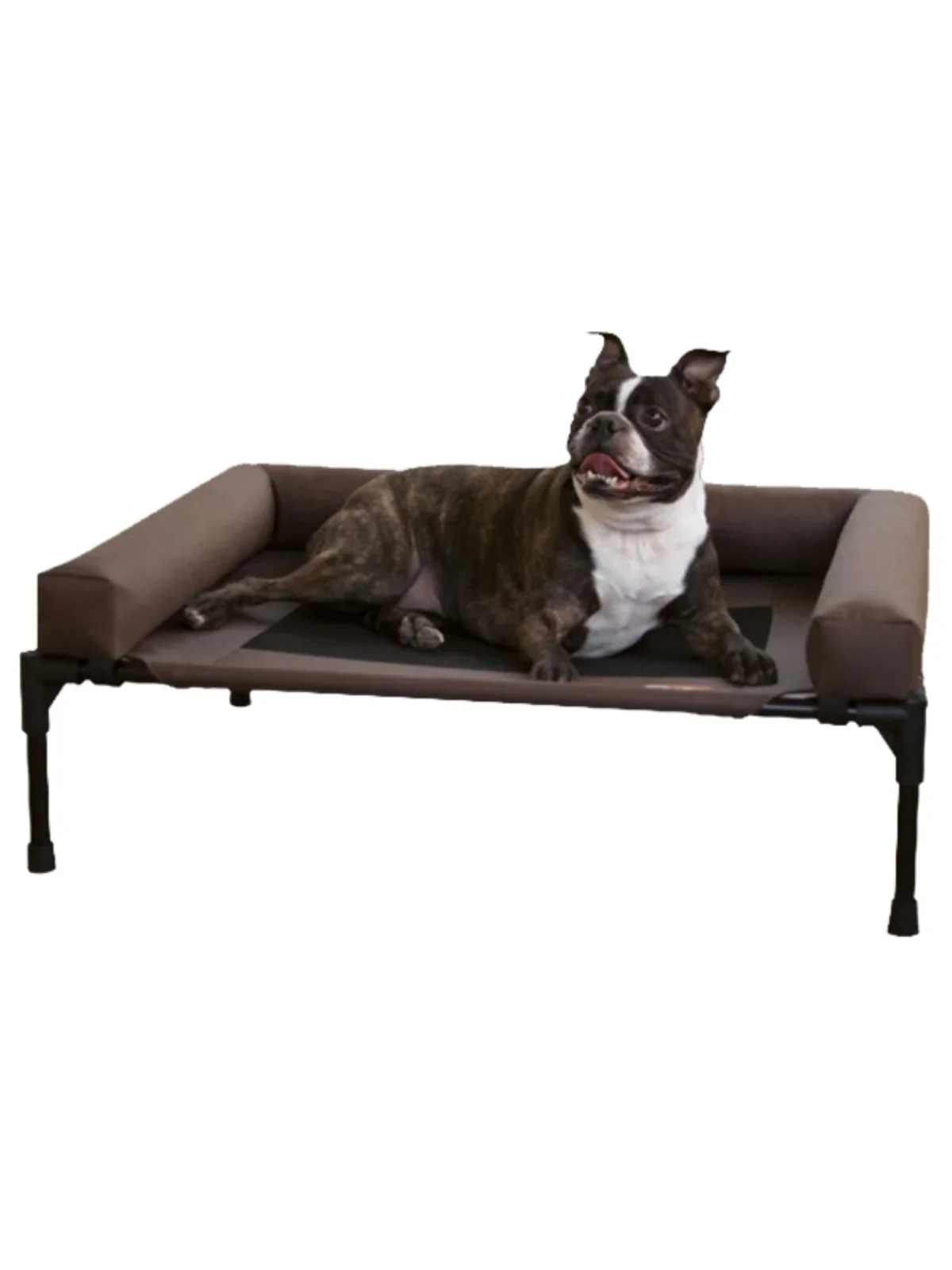 

Pet marching bed can be disassembled and washed, with gold fur moisture-proof belt and edge fence. iron art dog bed