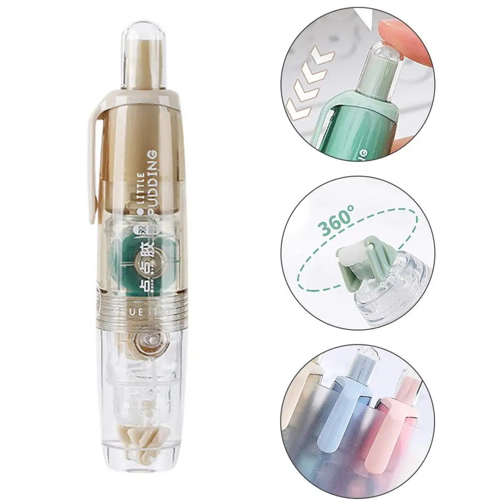 Корректирующая лента с 4 сменными клейкими лентами, двусторонний скотч для скрапбукинга