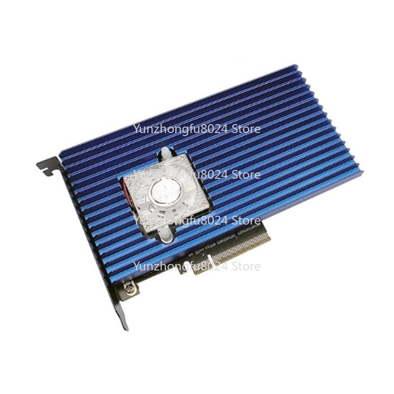 

PCIe To M.2 NVME SSD 4 Disk Soft Raid Array Expansion Card 64Gbps Transfer Rate ASM2824 Main Control